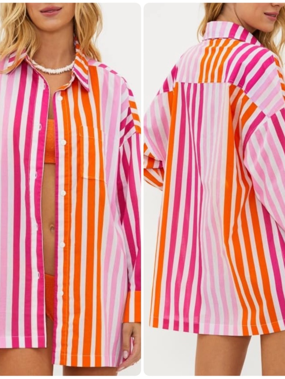 Beach Riot Alexa Striped Button-Up Shirt